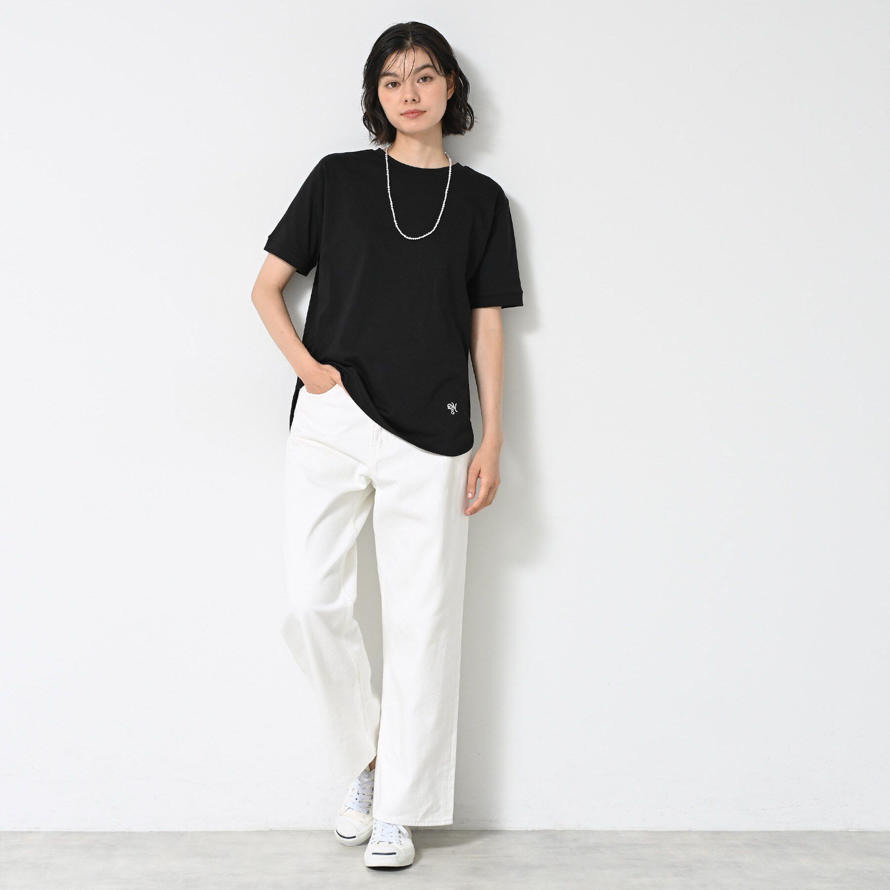 Dessin「【洗える】シャツテール半袖Tシャツ」|Tシャツ・カットソー|