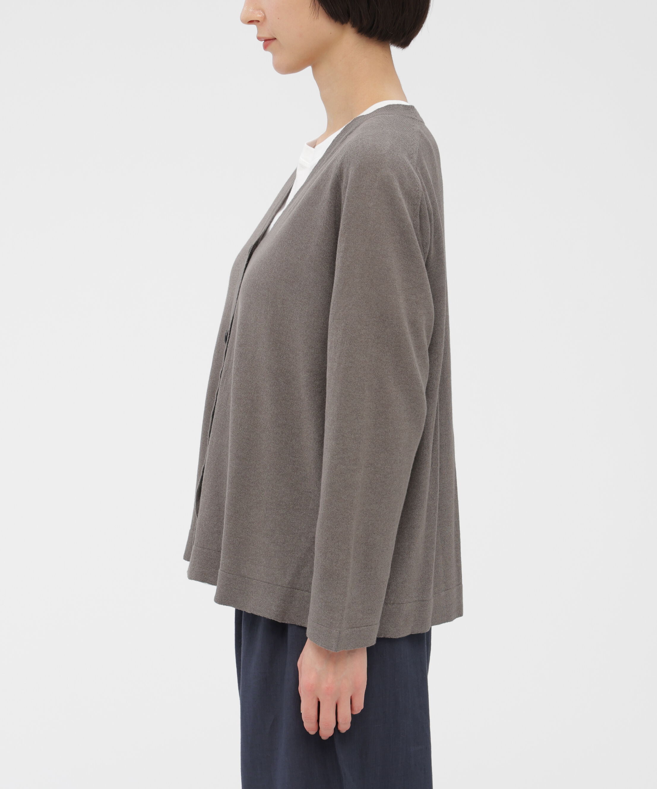 MARGARET HOWELL HOUSEHOLDGOODS「PAPER COTTON KNITWEAR」|カーディガン|