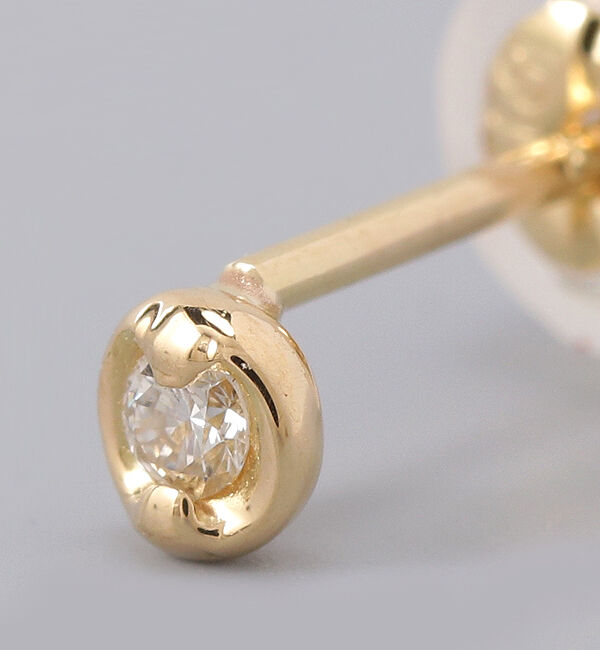 JUPITER「【K18】ベーシックダイヤモンドピアス /片耳」|ピアス|