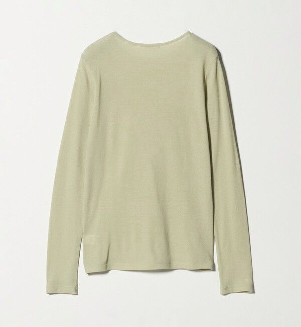 BEAUTY&YOUTH UNITED ARROWS「ハイツイストコットン シアークレープ ロングスリーブTシャツ」|Tシャツ・カットソー|