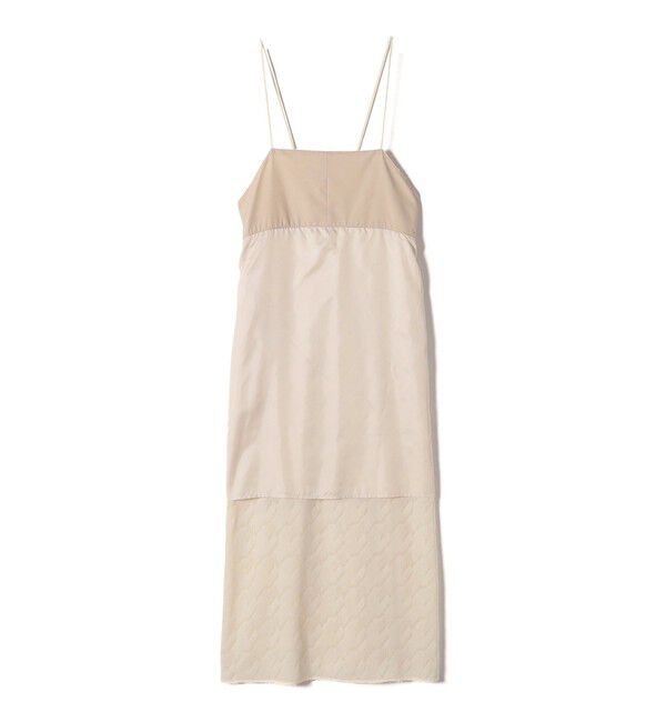 SHIPS for women「〈手洗い可能〉フリンジ ジャカード キャミ ワンピース 24SS」|ワンピース|