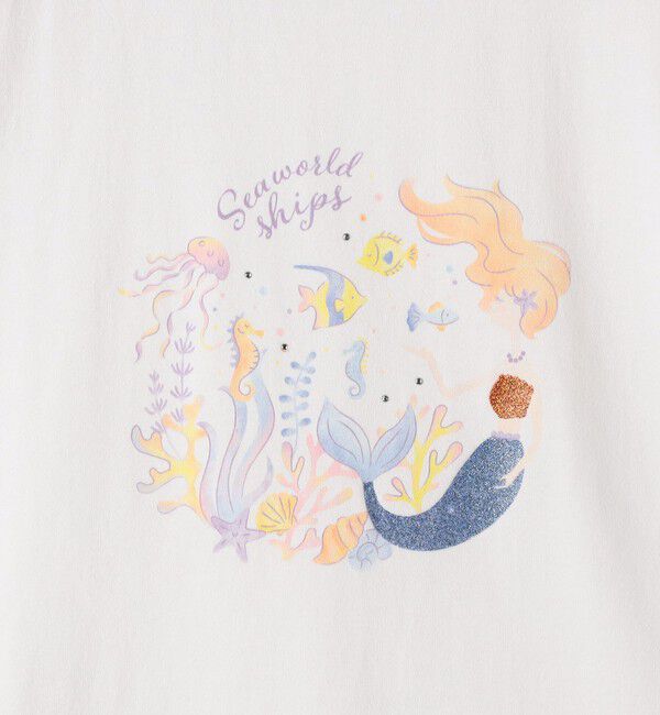 SHIPS KIDS「SHIPS KIDS:140～150cm / サマー モチーフ 半袖 TEE」|Tシャツ・カットソー|