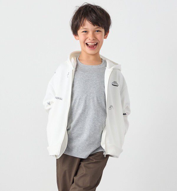 SHIPS any「SHIPS any:〈洗濯機可能〉ポンチ デザイン ジップ パーカー <KIDS>」|パーカー|