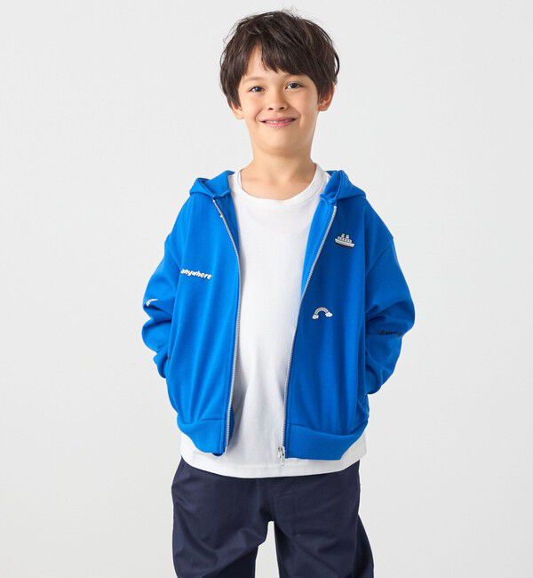 SHIPS any「SHIPS any:〈洗濯機可能〉ポンチ デザイン ジップ パーカー <KIDS>」|パーカー|