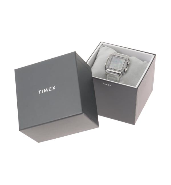 HIROB「TIMEX Q LCA x-tw2w45200 Clear トランスパレント」|腕時計|