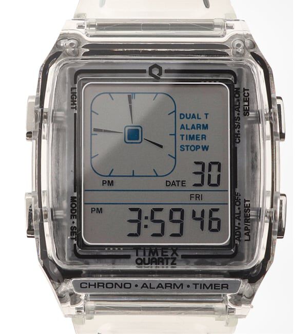 HIROB「TIMEX Q LCA x-tw2w45200 Clear トランスパレント」|腕時計|