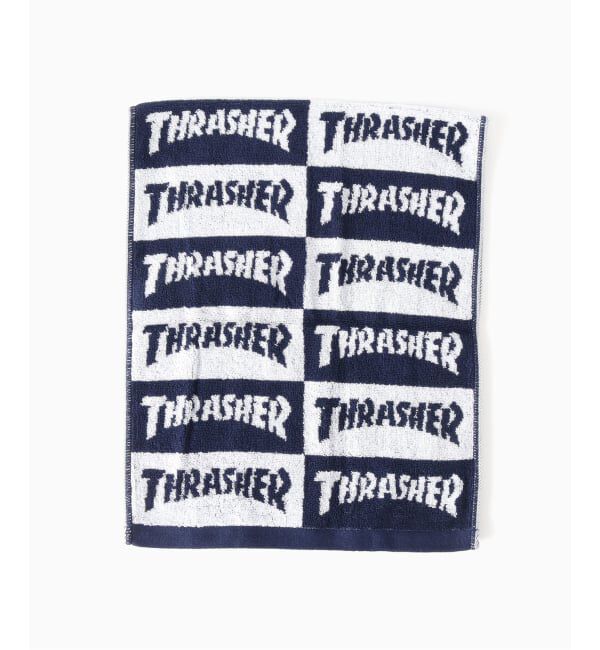 THE STAND FOOL SO GOOD（S）「THRASHER / スラッシャー イマバリタオル*LOGO」|タオル|ネイビー