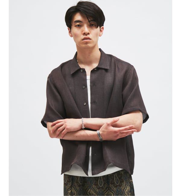 JOURNAL STANDARD「シャンブレー メッシュ レギュラー 半袖 シャツ」|シャツ・ブラウス|