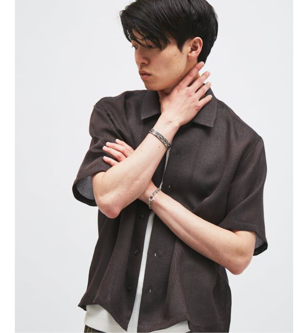JOURNAL STANDARD「シャンブレー メッシュ レギュラー 半袖 シャツ」|シャツ・ブラウス|