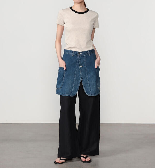  「orSlow | デニム オーバーラップスカート WOMEN」|その他|