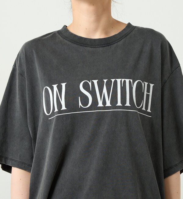  「予約【A・MONN】【綿100%/オーバーサイズ】ON SWITCH tee」|Tシャツ・カットソー|