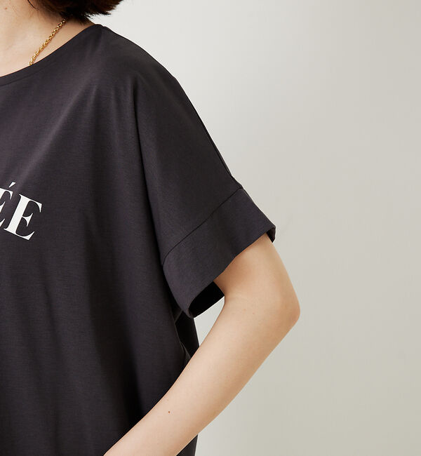abahouse mavie「【新色ブラック入荷】ワイドロゴTシャツ」|Tシャツ・カットソー|