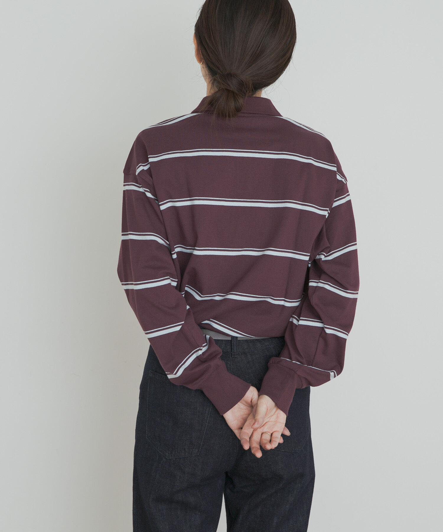 URBAN RESEARCH DOORS「Champion　LONGSLEEVE BORDER POLO」|Tシャツ・カットソー|