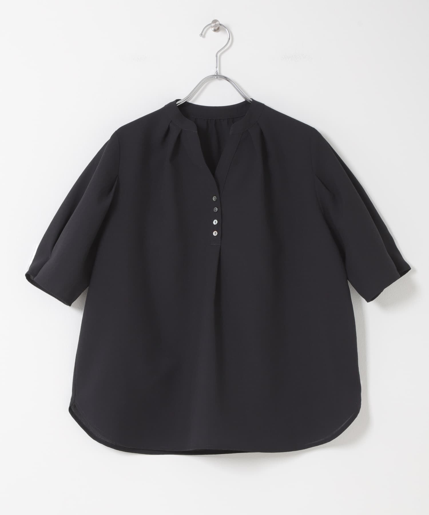 URBAN RESEARCH ROSSO「『UR TECH DRYLUXE』 デザインスリーブブラウス」|シャツ・ブラウス|