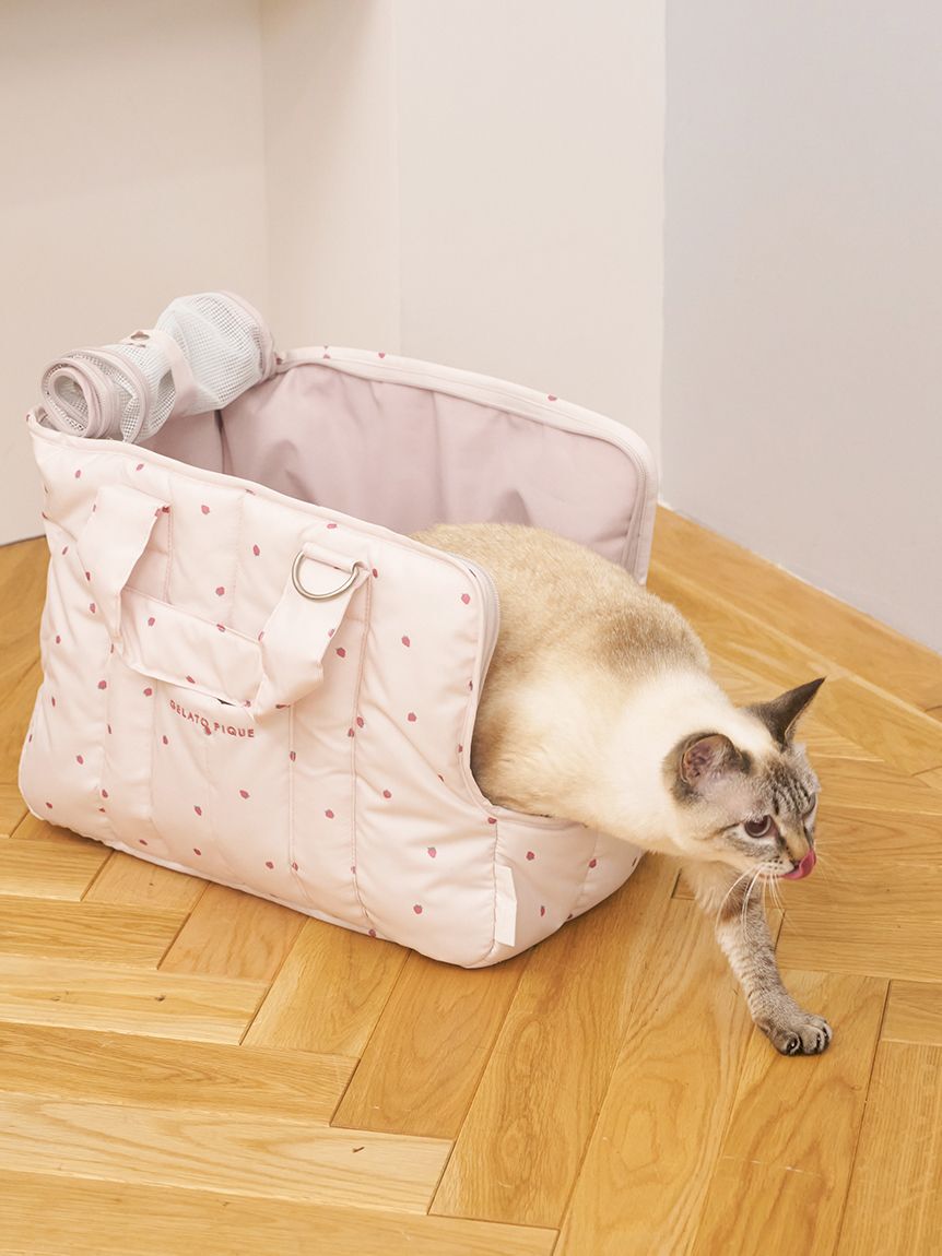  GELATO PIQUE CAT&DOG「【CAT&DOG】ストロベリー柄ミニサイズキャリーバッグ」|その他|