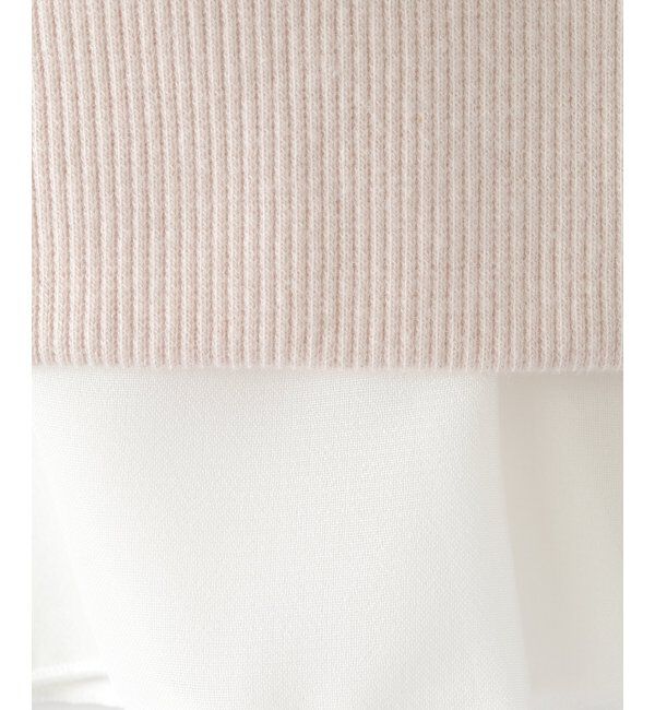 ikka kids「裾シフォンレイヤード裏毛プルオーバー（120~160cm）」|Tシャツ・カットソー|
