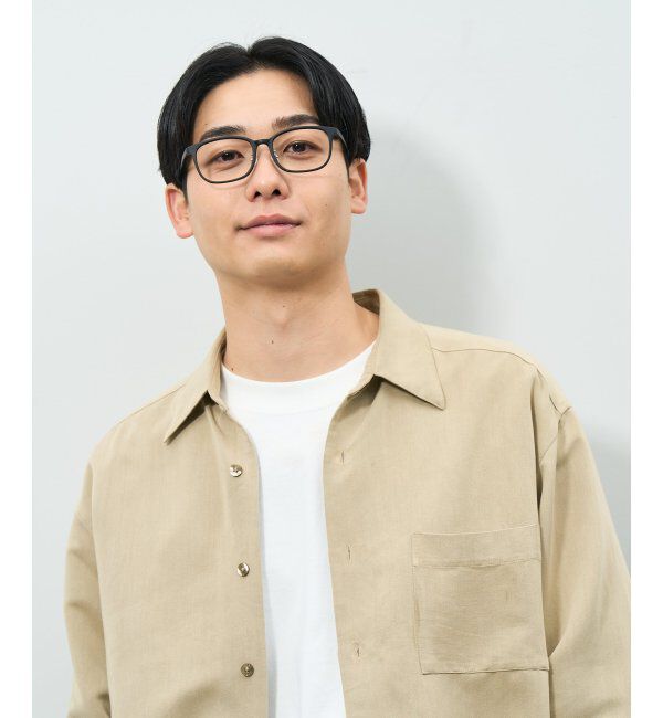  「ウェリントン型 メガネ | チタン 軽量 メタルフレーム 伊達メガネ ユニセックス ビジネス レンズ交換券付」|メガネ|