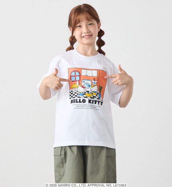 SHIPS any「Hello Kitty &times; SHIPS any: ハローキティ プリント TEE <KIDS>」|Tシャツ・カットソー|