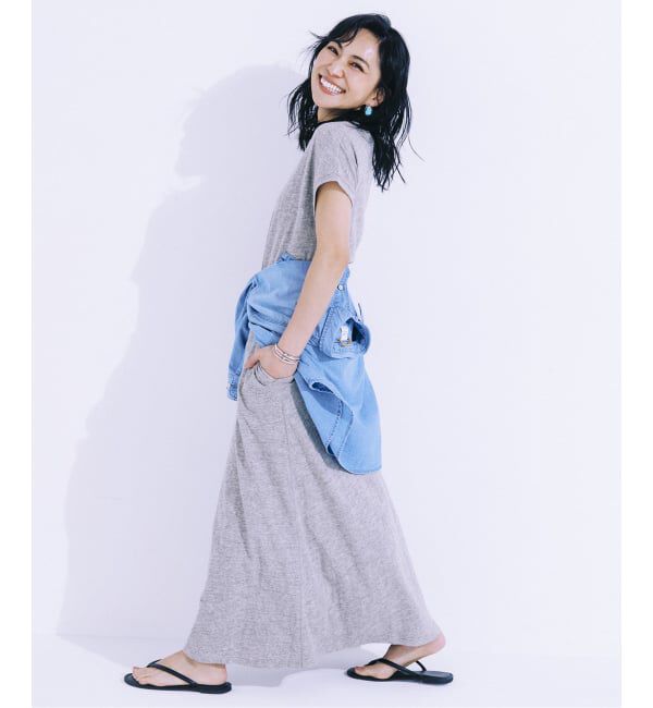 OUTDOOR PRODUCTS Usual Things「WEB限定追加 Cozue Ninomiya ex スラブストレッチワンピース」|ワンピース|グレーC
