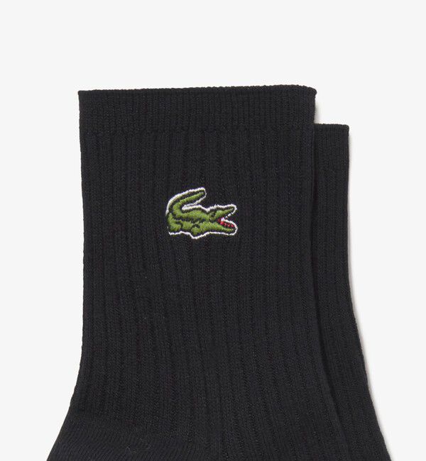 LACOSTE「クロックエンブレムプレーンショートソックス 22cm-24cm」|ソックス|