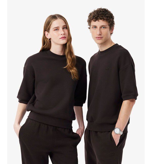 LACOSTE「サスティナブル半袖スウェット」|スウェット・ジャージ|ブラウン