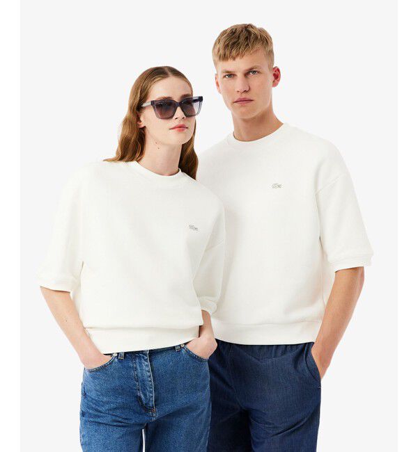LACOSTE「サスティナブル半袖スウェット」|スウェット・ジャージ|オフホワイト