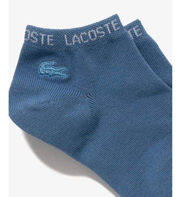 LACOSTE「ネームジャカードワニロゴパッチくるぶし丈ソックス 22-24cm」|ソックス|