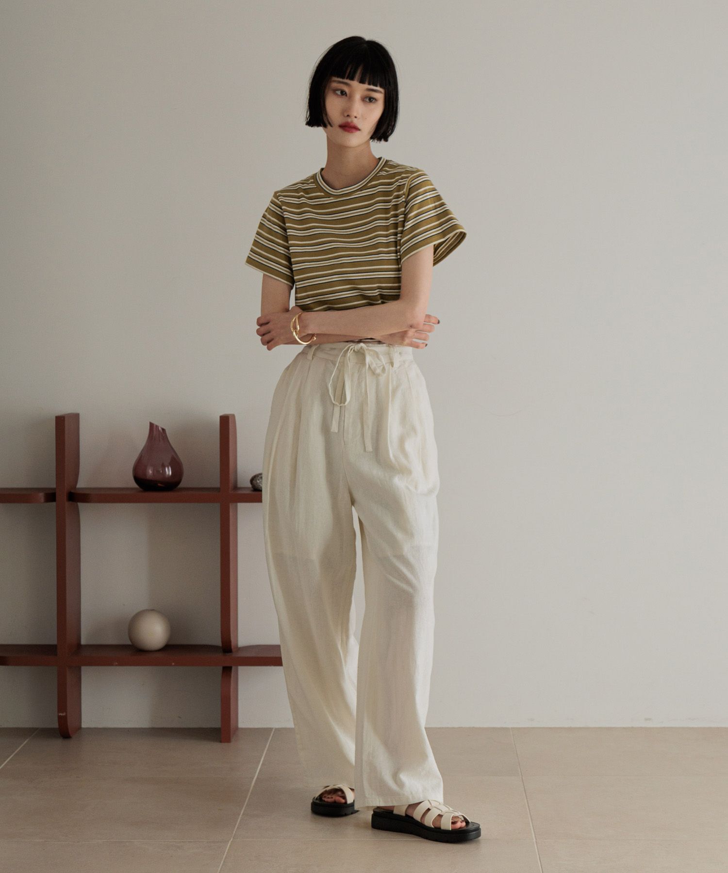 LOWRYS FARM「フライスチビＴシャツＳＳ 111954」|Tシャツ・カットソー|