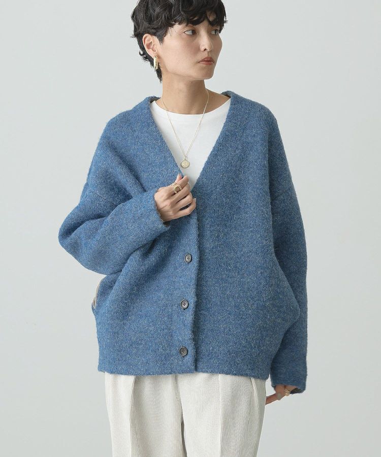 AMERICAN HOLIC「VネックWフェイスニットカーディガン【WEB限定カラー有り】」|カーディガン|