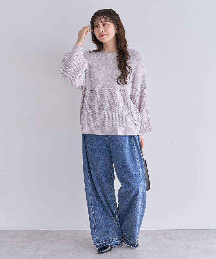 Green Parks「・Petit Fleur シャギーキリカエニット」|ニット・セーター|