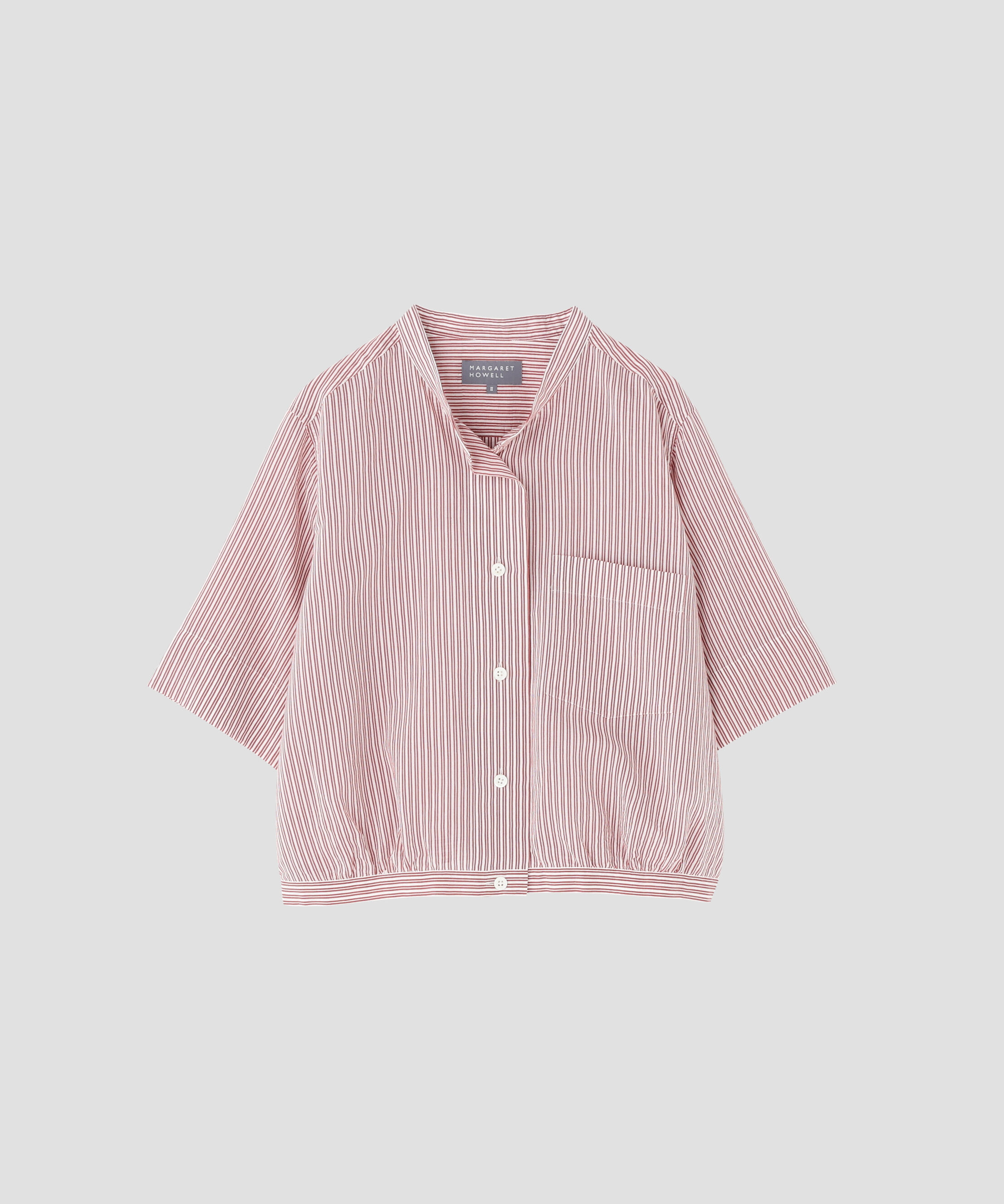  「DOUBLE STRIPE COTTON SILK SHIRT」|シャツ・ブラウス|