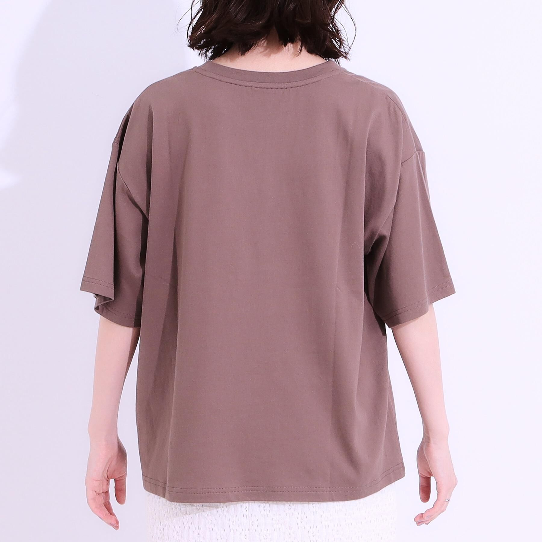 SHOO･LA･RUE「【選べる4柄】コットンプリントロゴTシャツ」|Tシャツ・カットソー|
