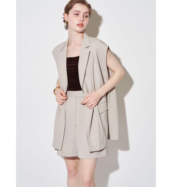 ELENDEEK「VELOUR PAD TANK」|タンクトップ|