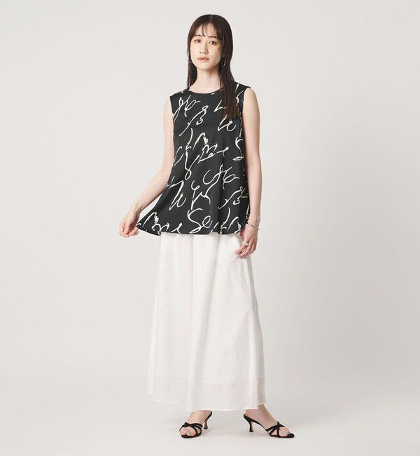 UNITED ARROWS「アブストラクト プリント ブラウス」|シャツ・ブラウス|