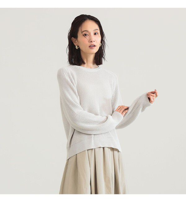 Demi-Luxe BEAMS 「5ゲージ コットン 畦編み プルオーバー」|ニット・セーター|