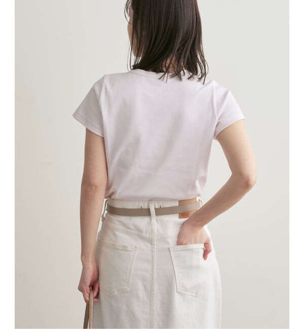 NOBLE「《追加・WEB限定カラー》スビンコットンスムースコンパクトTシャツ」|Tシャツ・カットソー|
