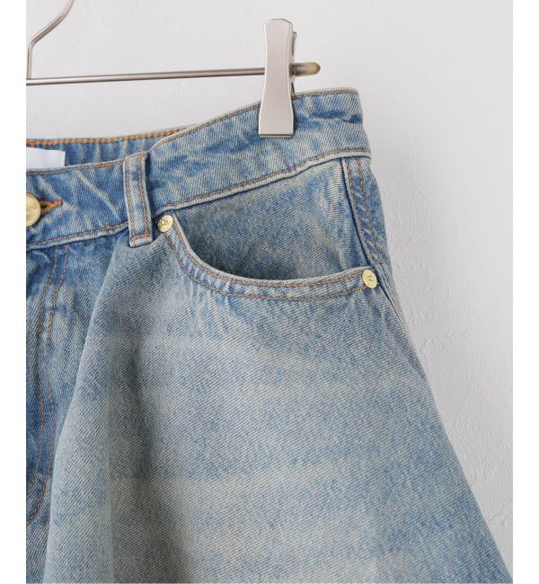 U by SPICK&SPAN「GANNI / ガニー Tint Rigid Denim Mini Skirt」|スカート|