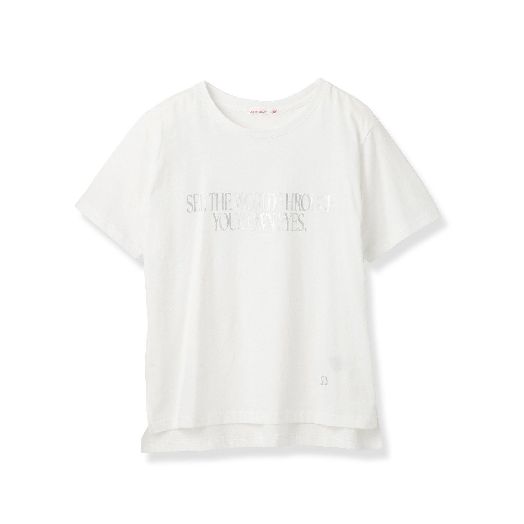 DRESSTERIOR「箔プリント ロゴTシャツ」|Tシャツ・カットソー|