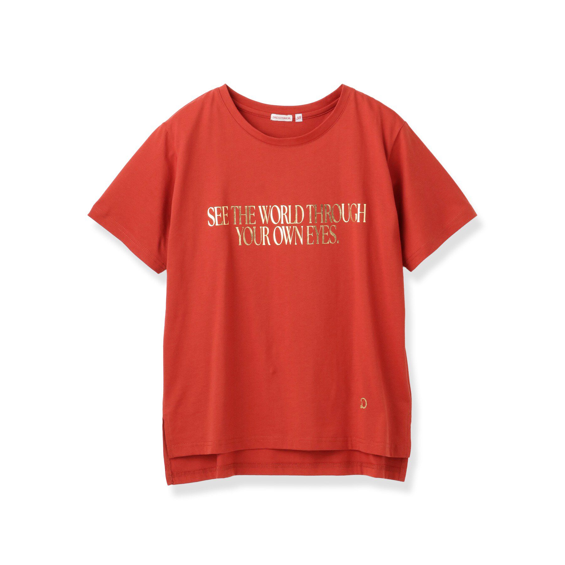 DRESSTERIOR「箔プリント ロゴTシャツ」|Tシャツ・カットソー|