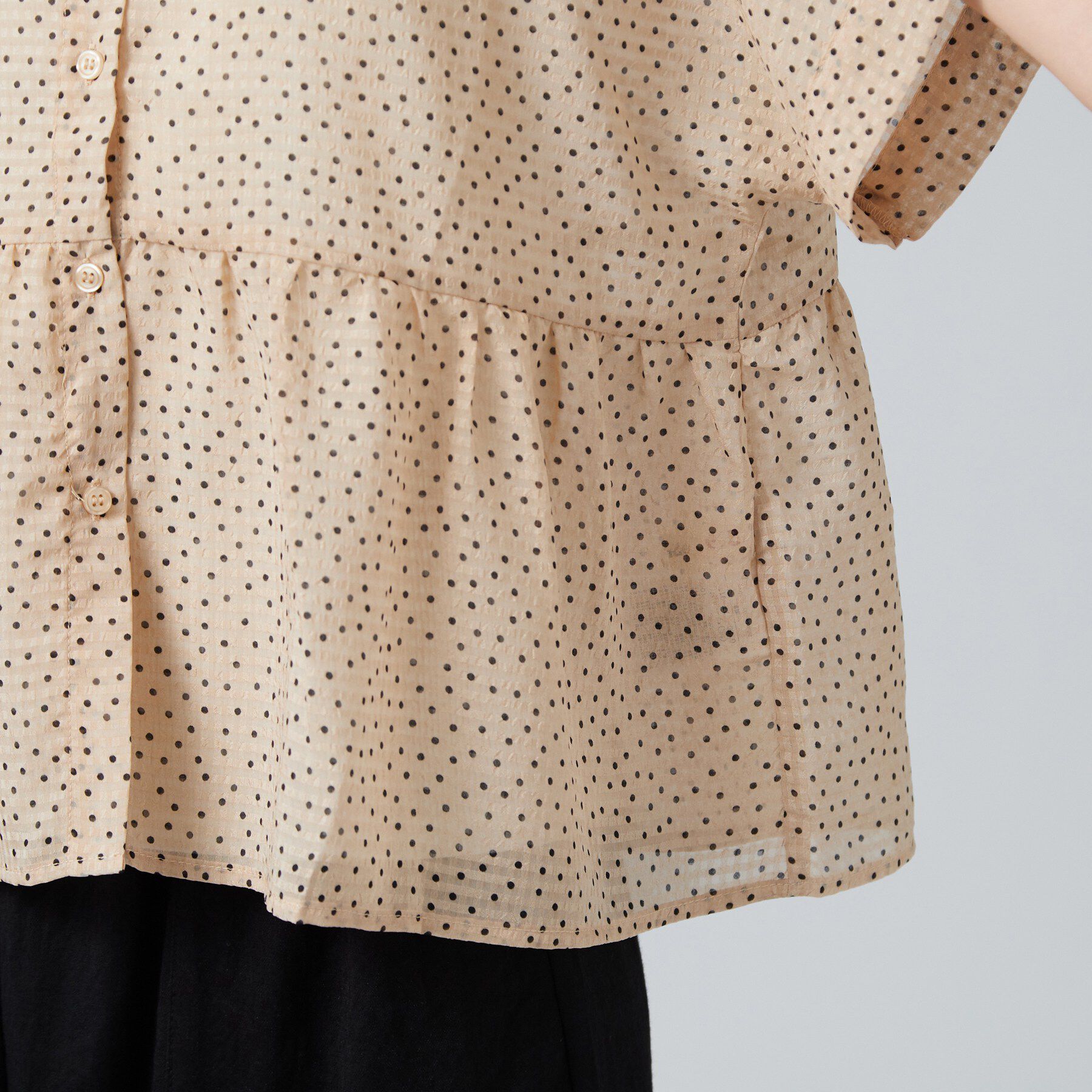SHOO･LA･RUE「2WAYシアーペプラムブラウス」|シャツ・ブラウス|