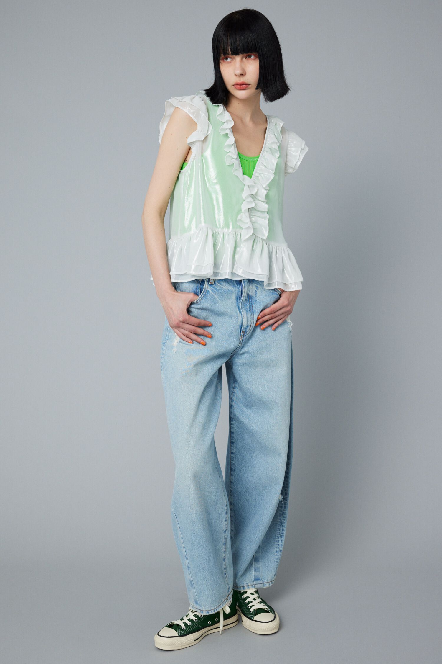 HeRIN.CYE「Many frill tops」|シャツ・ブラウス|