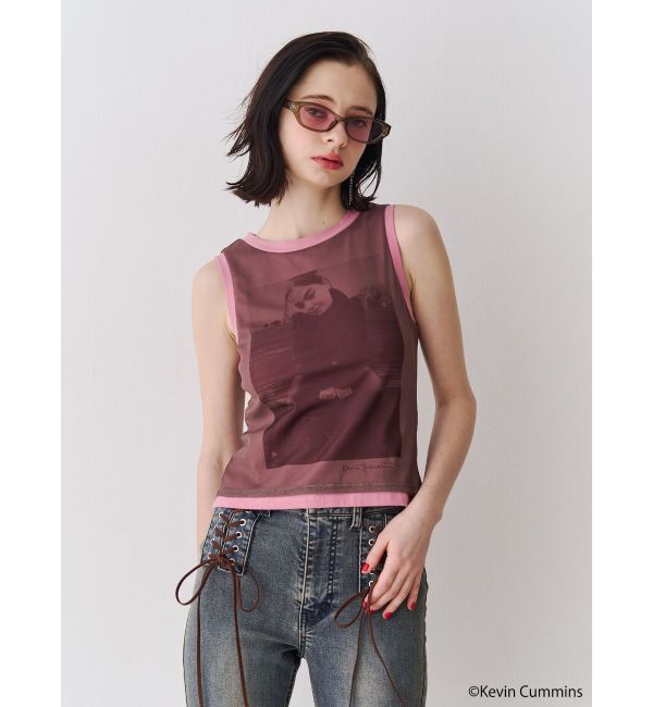 jouetie「【KevinCummins&times;PosTokyo】Tank top」|タンクトップ|ピンク