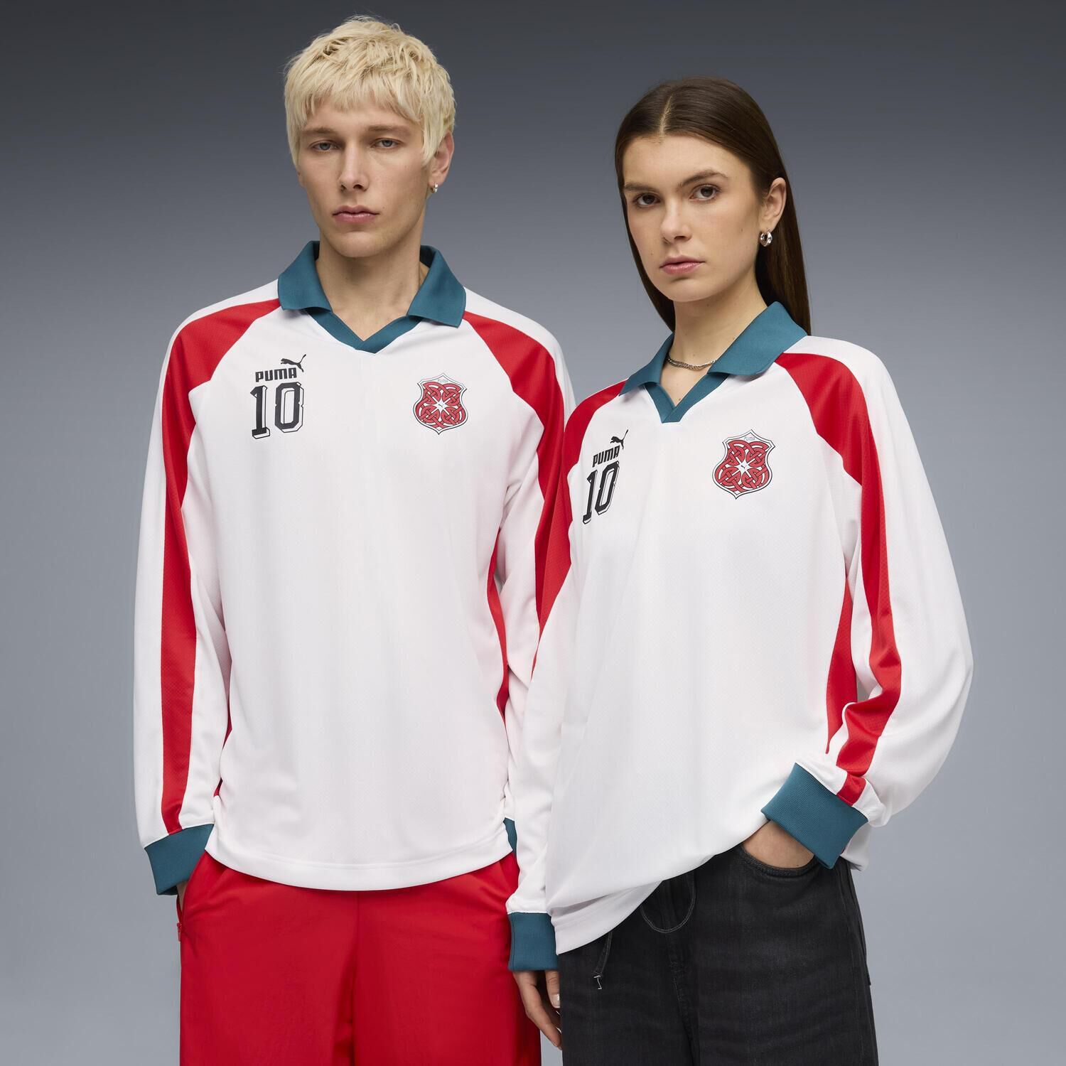 PUMA「【PUMA ｳｪｱ】M F.P.ARCHIVE T7 DRILL LS TEE」|Tシャツ・カットソー|