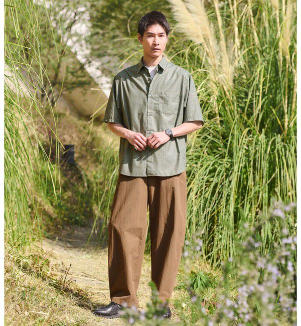 UNITED ARROWS green label relaxing「コットン ナイロン バレル ワイド イージーパンツ W4」|その他|
