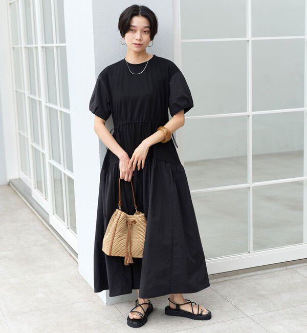 UNITED ARROWS green label relaxing「タフタ ドッキング ワンピース」|ワンピース|