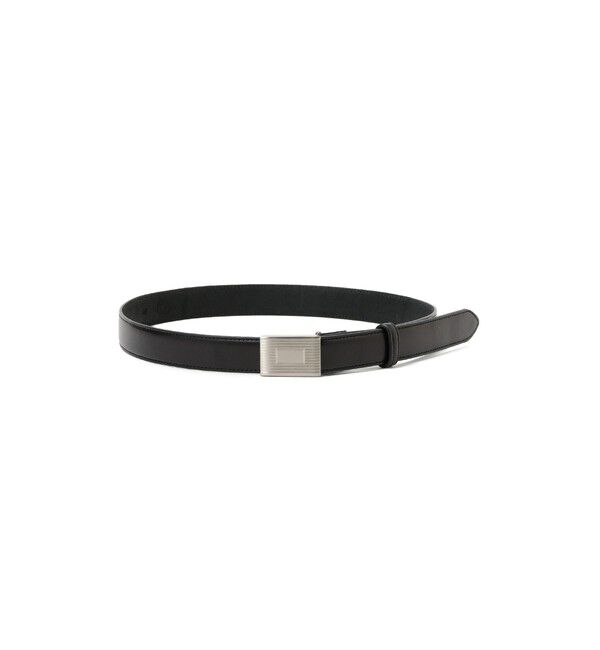 BEAMS PLUS「Plate Belt Dress Calf」|ベルト|BLACK