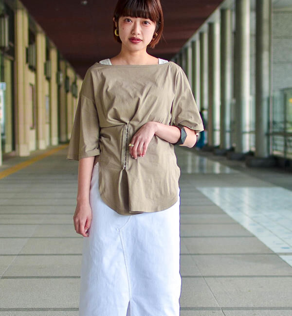 SHIPS for women「SHOP PRESSフックアシンメトリーカットソー◇」|Tシャツ・カットソー|
