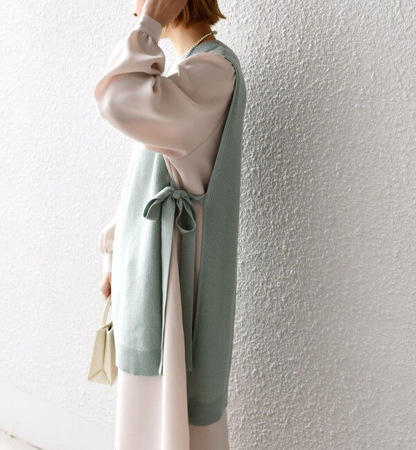 SHIPS for women「ニットコンビレイヤードワンピース」|ワンピース|