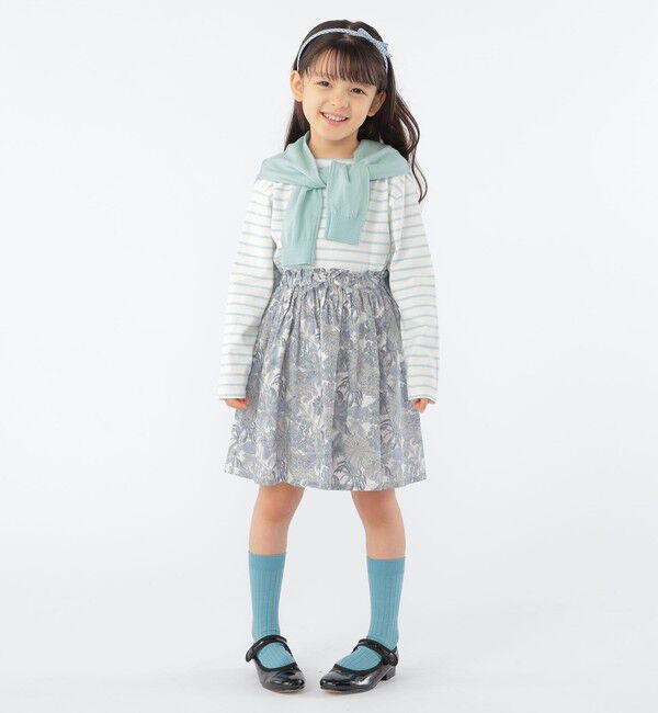 SHIPS KIDS「SHIPS KIDS:100～130cm / ボーダー 長袖 TEE」|Tシャツ・カットソー|