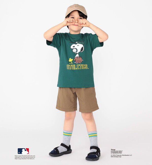 SHIPS KIDS「SHIPS KIDS:100～125cm / スヌーピー&times;MLB TEE」|Tシャツ・カットソー|